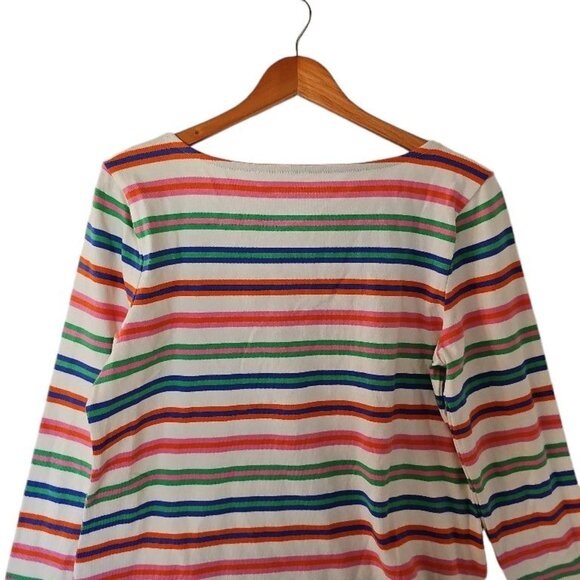 Talbots Tee Shirt Long Sleeve Tulip Stripe Plus Size X XL 100% Cotton - Picture 12 of 12